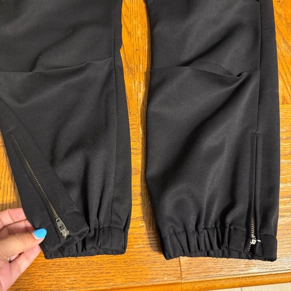 Nili Lotan French Military Wool Blend Cropped Jogger Pants in Black Sz 8 Chic - Picture 11 of 16